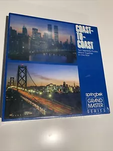 Springbok Grand Master Puzzle Coast To Coast Twin Towers Golden Gate 2 Jigsaw ++ - Picture 1 of 2