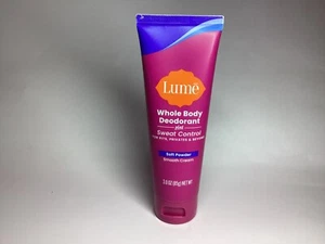 Lume Whole Body Deodorant Plus Sweat Control Soft Powder Smooth Cream 85g - Picture 1 of 2