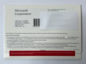 Microsoft Windows 10 Home 64bit DVD & 1 License Full English version Sealed - Picture 1 of 1