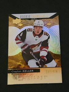 2017-18 UPPER DECK TRILOGY CLAYTON KELLER #81 #ed 289/999 ROOKIE PREMIERES RC