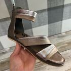 OTBT Souvenir Metallic Leather Sandal Woman Size 7 1/2 M
