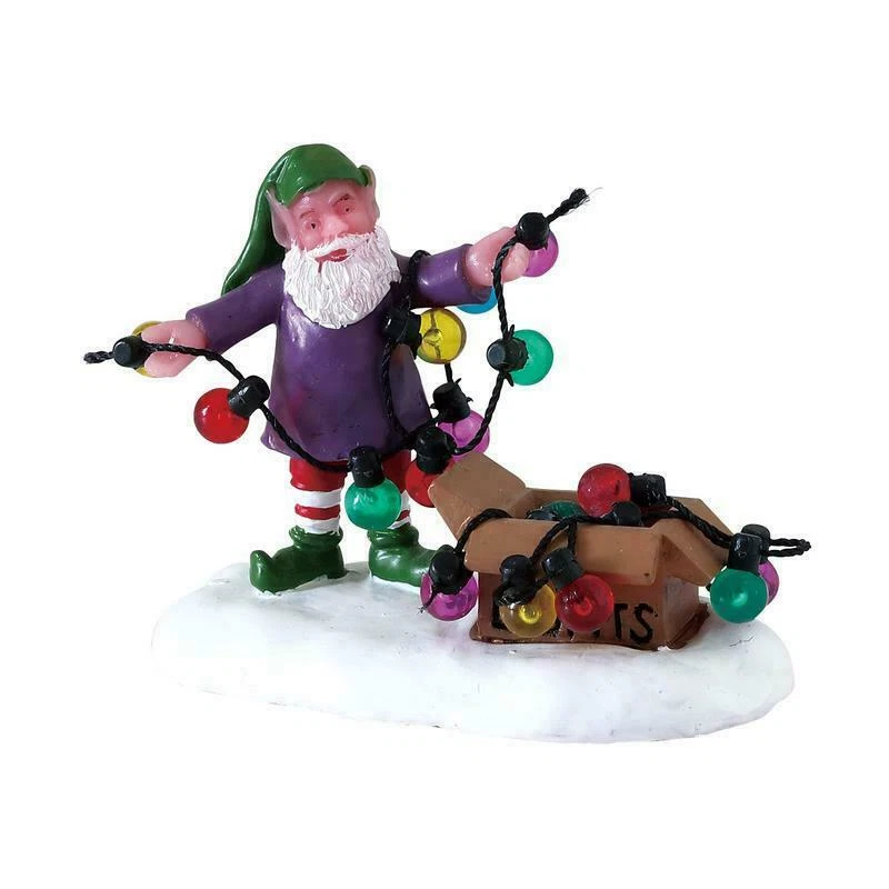 2018 Lemax Santa's Wonderland Untangling The Lights - Imagem 1 de 1