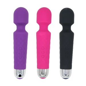 Dildo Wand Vibrator Personal Massager, USB rechargeable, Waterproof Adult Toy - Picture 1 of 14