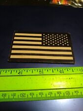 US Military PVC Reverse Flag Patch- Hook Backing (23-1161)