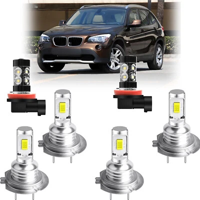 Kit de bombillas LED de haz alto/bajo luz antiniebla para BMW X1 2012 2013 2014-2018 Foto 1 de 4