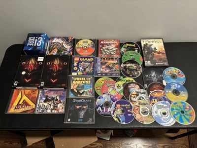Huge Lot of Vintage PC Games Various Titles Untested Diablo Darius LEGO Island + - Image 1 of 4