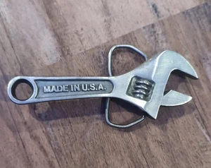 VTG 1979 Bergamot Brass Works Metal Belt Buckle Crescent Wrench Made USA D 12 - Picture 1 of 4