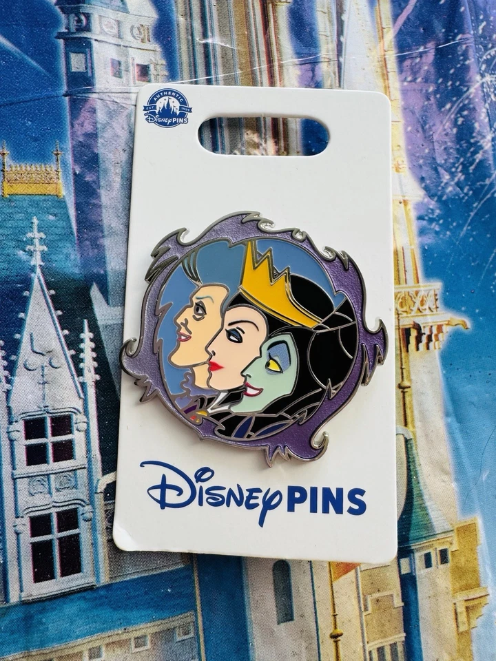 2025 迪士尼公园恶棍框架三重奏邪恶女王沉睡夫人 Tremaine OE 徽章 — 第 1/1 张图片