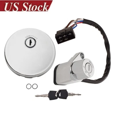 Interruptor de encendido tapa de combustible para Kawasaki Vulcan VN800 Classic Drifter 500 LTD 01 T1 Foto 1 de 4