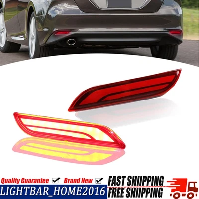 Lente vermelha LED luzes de sinalização de freio lâmpada de neblina para Toyota Camry 2018-2025 - Imagem 1 de 4