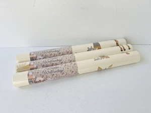 Kids Wallpaper Beige Background with Animals 3 ROLLS Safari Themed Wall Covering - Picture 1 of 4