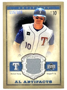 2006 Upper Deck Artifacts - AL Artifacts Michael Young #AL-MY Blue /325 (MEM) - Picture 1 of 2