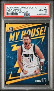 2019 Donruss Optic My House! #1 Luka Doncic Orange 28/39 PSA 10 Gem Mint - Picture 1 of 2