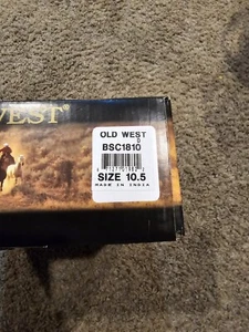 Brand New Kids Old West Cowboy Boots SZ 10.5 - Picture 1 of 5