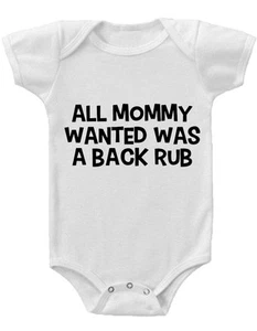 ALL MOMMY WANTED Gerber® Onesie® FUNNY Baby Shower Gift INFANT T-SHIRT - Picture 1 of 3