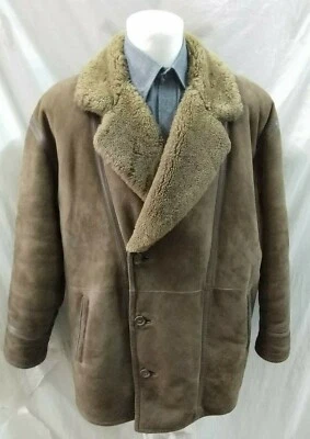 montone schearling uomo tg 50 pelle scamosciata - Immagine 1 di 4