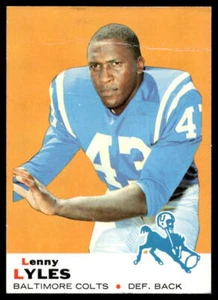 1969 Topps #72 Lenny Lyles Baltimore Colts VG-VGEX crease SET BREAK! - Picture 1 of 2