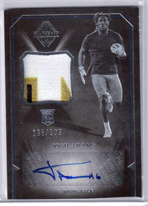 Josh Adams 2018 Panini Majestic Auto Patch Rookie Card #140  # /199