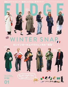 WOMEN'S FUDGE JAPAN MAGAZINE JANUARY 2025 WINTER SNAP LONDON PARIS NEW - Foto 1 di 7