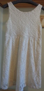 VINTAGE HABANA MARFIL TODO SOBRE ENCAJE VESTIDO OCEAN DRIVE NWT SZ 12/14 M - Imagen 1 de 10