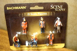 Figuras a escala O de trabajadores de mantenimiento de Bachmann Scene Scapes - Imagen 1 de 1