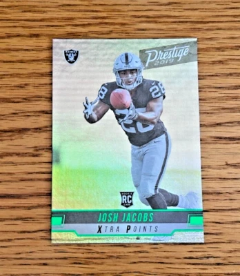 JOSH JACOBS 2019 Panini Prestige #240 Rookie RC Xtra Points Green - Image 1 of 2