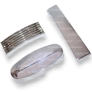Mudguard Crest Horncast Grill And Fork Link Cover For Vespa PX LML Star Chrome - Foto 1 di 14