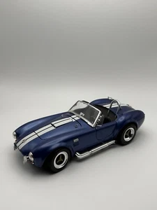 1964 Shelby Cobra 427S/C 1/18 Model Car Blue White Stripe - Picture 1 of 4