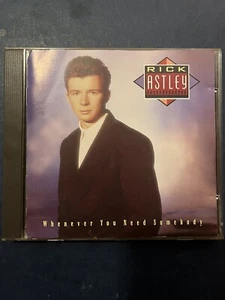 Rick Astley WHENEVER YOU NEED SOMEBODY Used 10 Track Cd Album 1987 PWL Pop Dance - Imagen 1 de 3