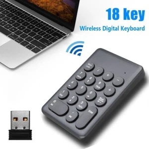 Portable 2.4G Wireless/Wired Numeric Keypad for Laptop Notebook Tablets - Picture 1 of 15