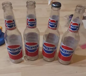 PEPSI LONGNECK 12 oz Non-Returnable Bottles. Sold as a set of four. - Picture 1 of 1