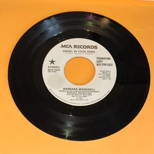 Barbara Mandrell Angel In Your Arms 45 rpm Promo Record 1985 Vinyl Country 7" - Picture 1 of 2