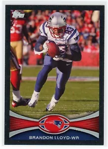 2012 Topps Brandon Lloyd #17 schwarz #/57 New England Patriots - Bild 1 von 2