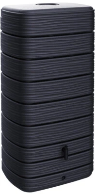 Wandtank Regenwassertank Regenwasserfass Säulentank 650 Liter anthrazit graphit - Bild 1 von 2