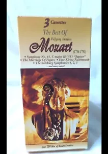 Best of Mozart 3 Cassette Tapes Figaro Salzburg Jupiter Figaro Symphony NEW - Picture 1 of 1