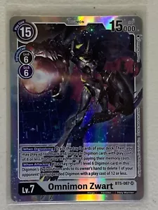 Omnimon Zwart BT5-087 SR Digimon Battle of Omni Unit #2 - Foto 1 di 2