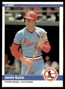 1984 Fleer #332 Jamie Quirk - Picture 1 of 2