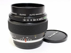 Olympus Om Zuiko Auto-Macro 50mm F2 Mf Estándar Prime Lens Full Marco De Japón - Imagen 1 de 4
