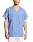 NEW NWT Cherokee Workwear Unisex V-Neck Scrub Top XS Color Cell/Blue