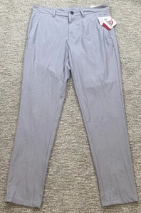 Reebok Men's 32x32 Anchor 5 Pockets Zip Button Pants Gray Steel Athletic Casual - Picture 1 of 7