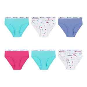 Girls Champion® 6-Pack Everyday Comfort Brief Panties