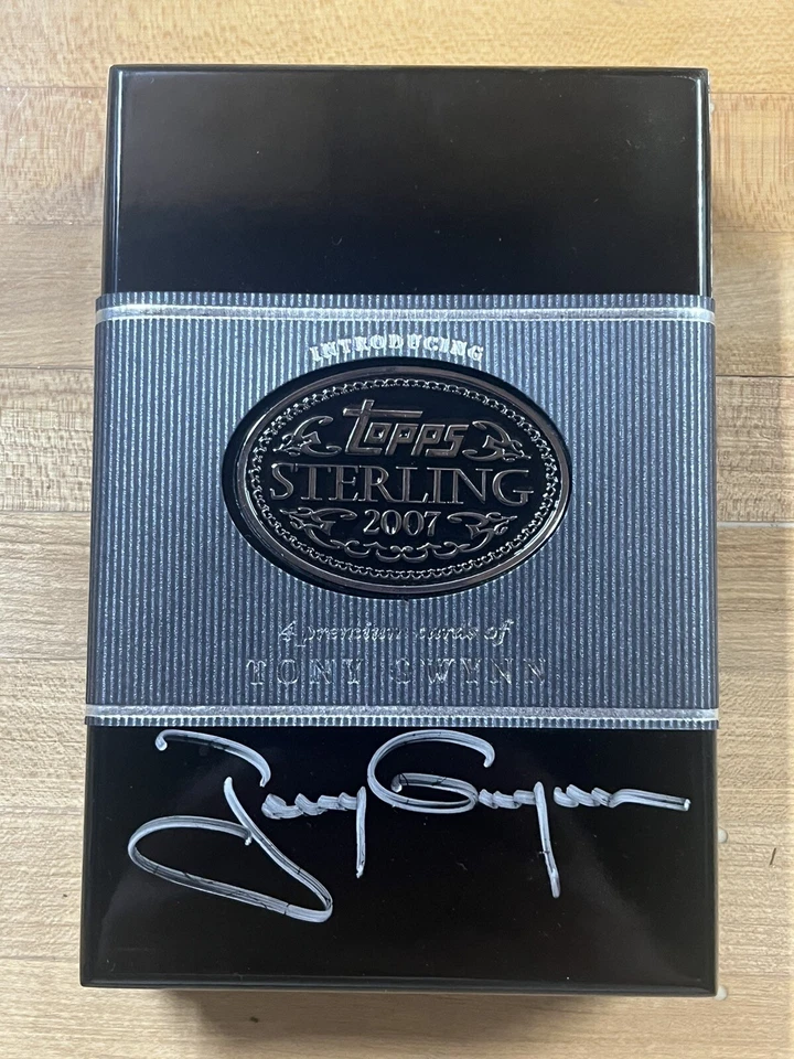 TONY GWYNN SIGNED AUTOGRAPHED TOPPS STERLING BOX!! - Image 1 of 1