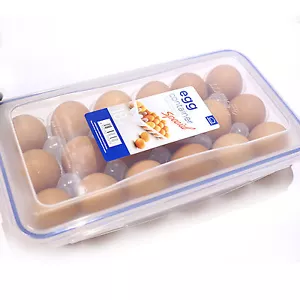 Lock & Lock Egg Container Food Storage Refrigerator 18 Eggs Box Tray Holder - Picture 1 of 4