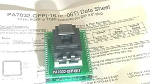 1pcs PA7032 - QFP - 06T 44 Pin PQFP Socket to 40Pin DIP Logical Systems - Imagen 1 de 4