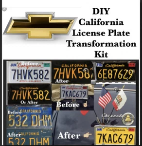 DIY CALIFONIA Legacy License Plates chevy muscle car - Picture 1 of 15