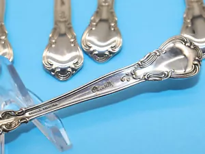 9 cucchiaini Gorham Sterling Chantilly 5 3/4" Chantilly timbrati sul manico no mono - Foto 1 di 11