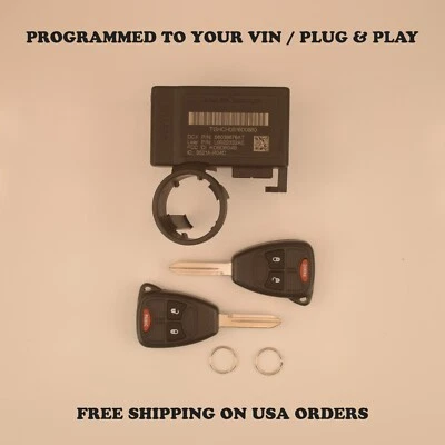 2004-2006 Dodge Durango Dakota Immobilizer 56038676AT VIN Programmed Plug & Play - Image 1 of 4
