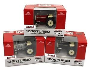 2024 ERTL 1:64 CASE IH Farmall 1206 Turbo 3-PIECE SET *RED SILVER & BLACK CHASE* - Picture 1 of 5