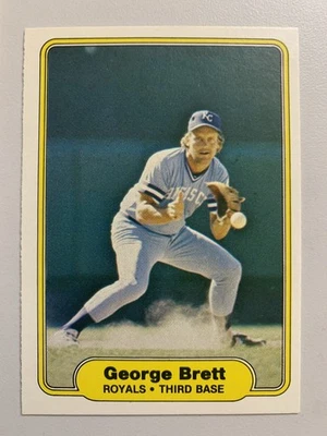 George Brett 1982 Fleer #405 堪萨斯城皇家队 NRMT 免运费 — 第 1/3 张图片