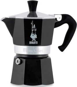 Caffettiera Moka Express Color, 3 Tazze, Manico anti Scottatura, Non Adatta a In - Foto 1 di 12